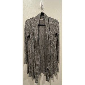 SILENCE AND NOISE Gray and White Cardigan
